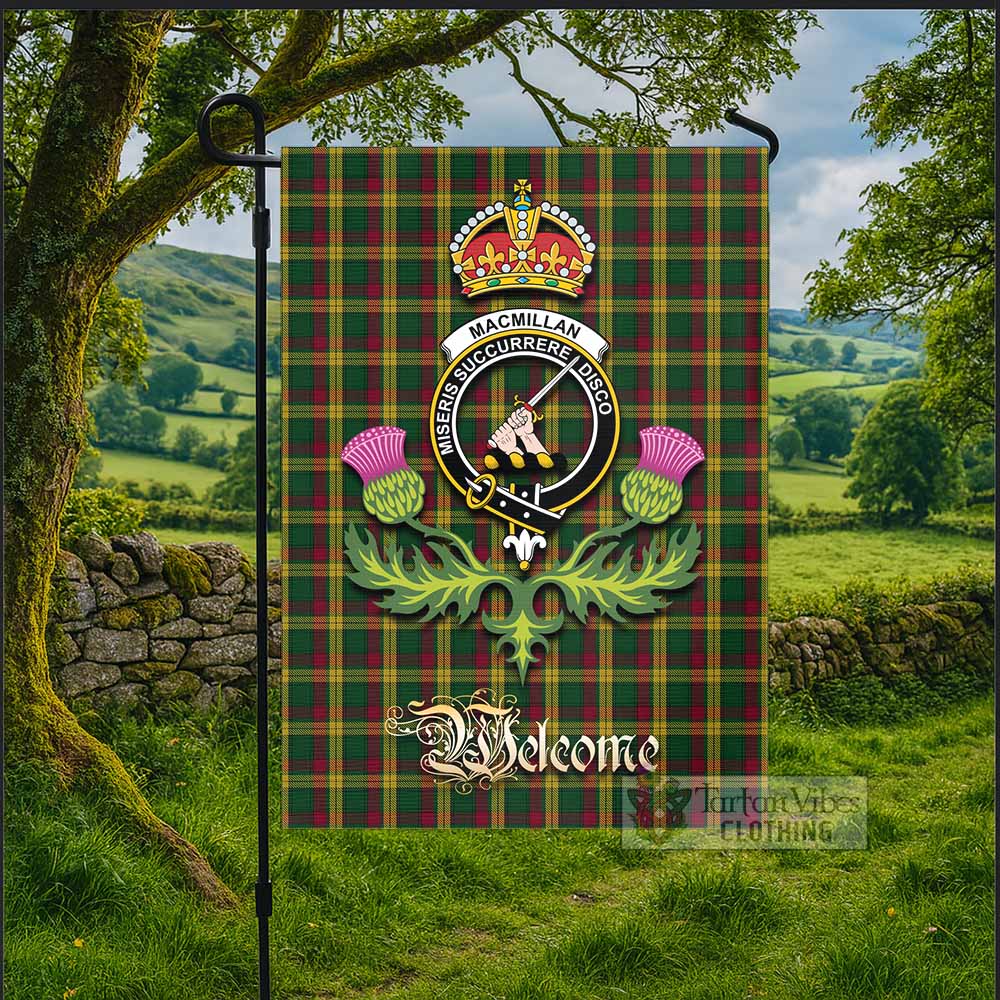 MacMillan (McMillan) Tartan Family Crest Garden Flag Royal Thistle Welcome Style - Tartan Vibes Clothing