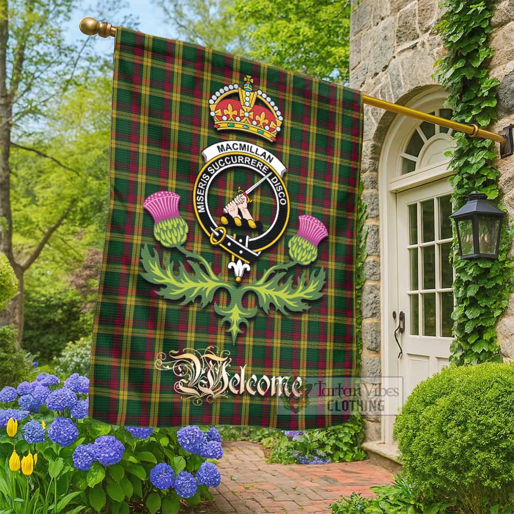 MacMillan (McMillan) Tartan Family Crest Garden Flag Royal Thistle Welcome Style - Tartan Vibes Clothing