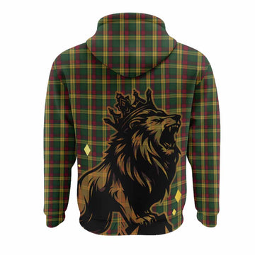 MacMillan (McMillan) Tartan Family Crest Hoodie Crowned Lion Roaring