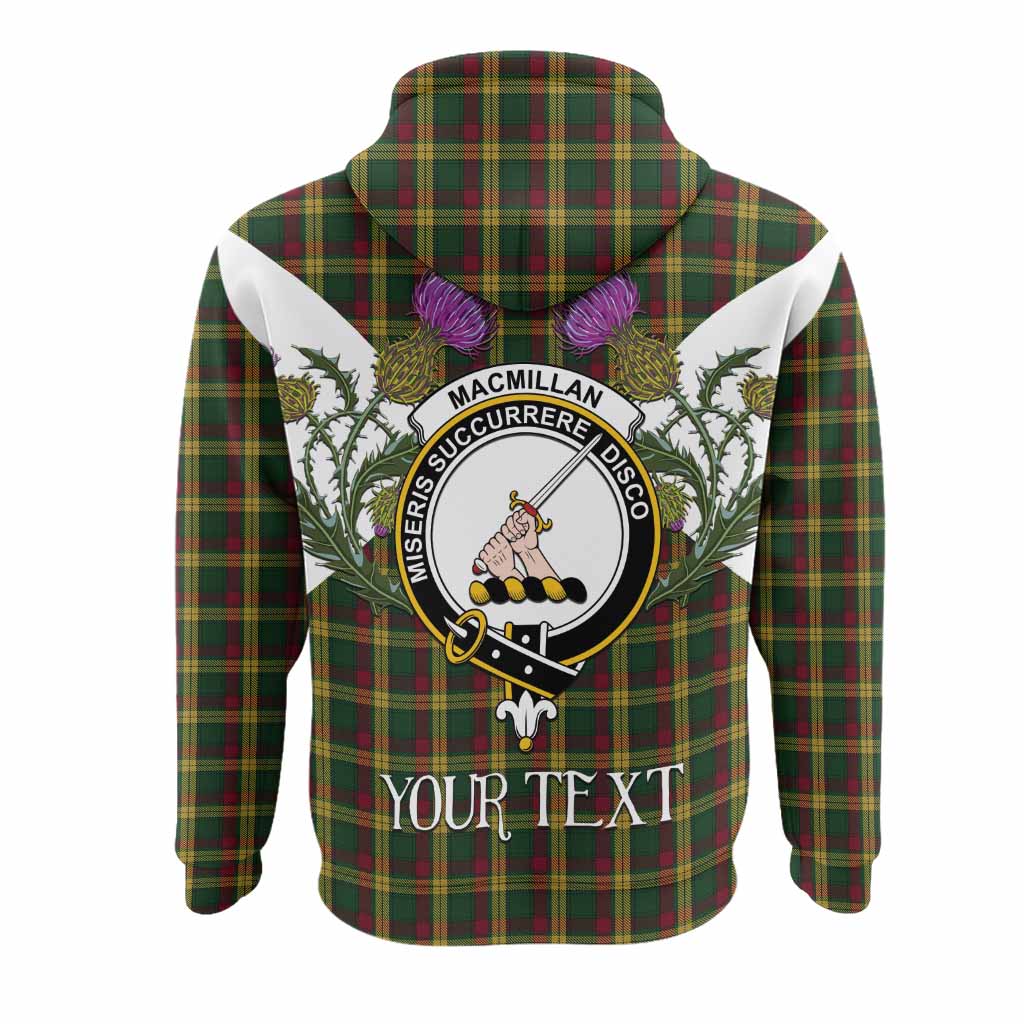MacMillan (McMillan) Tartan Family Crest Hoodie Scottish Burns Night Thistle Floral