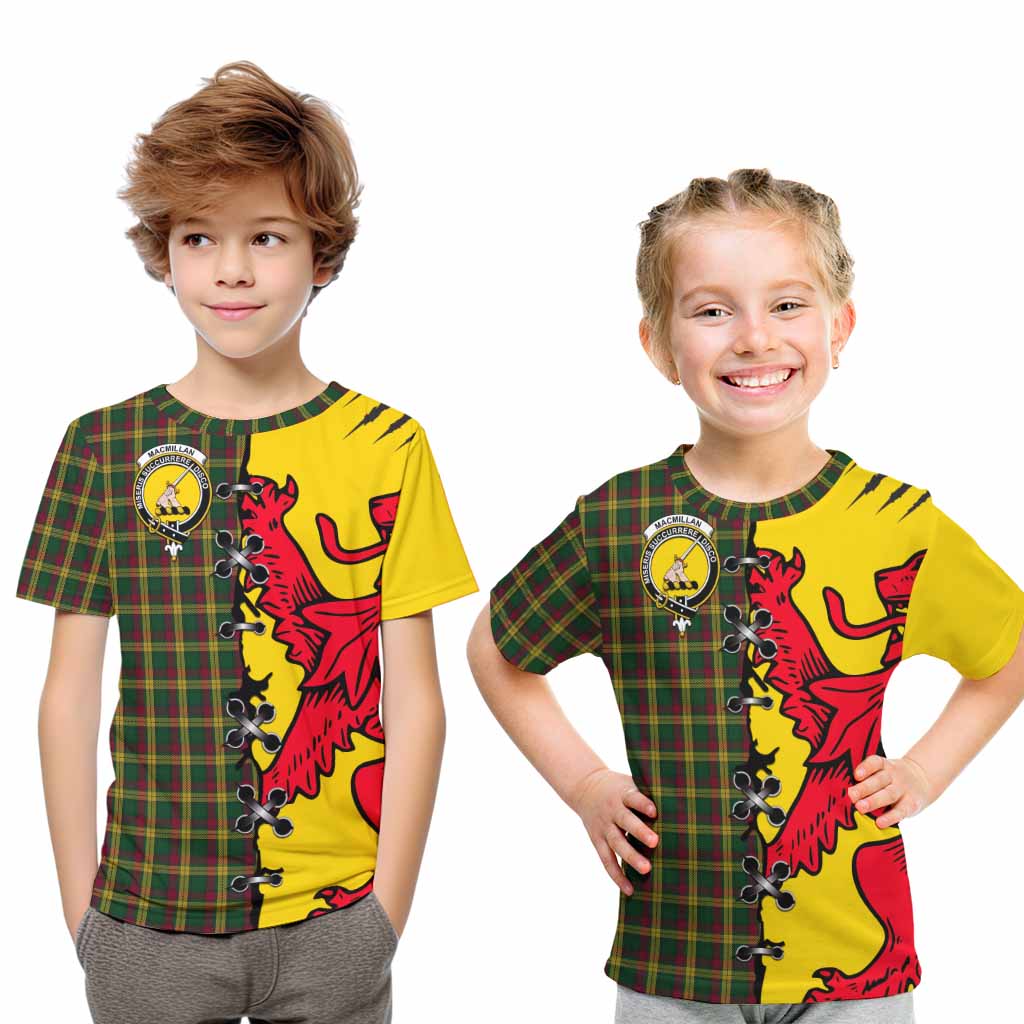 MacMillan (McMillan) Tartan Family Crest Kid T-shirt Lion Rampant Honor - Tartan Vibes Clothing