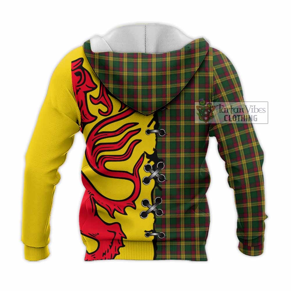 MacMillan (McMillan) Tartan Family Crest Knitted Hoodie Lion Rampant Honor - Tartan Vibes Clothing