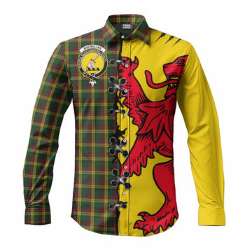MacMillan (McMillan) Tartan Family Crest Long Sleeve Button Shirts Lion Rampant Honor