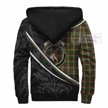 MacMillan (McMillan) Tartan Family Crest Sherpa Hoodie Celtic Scottish Thistle Floral