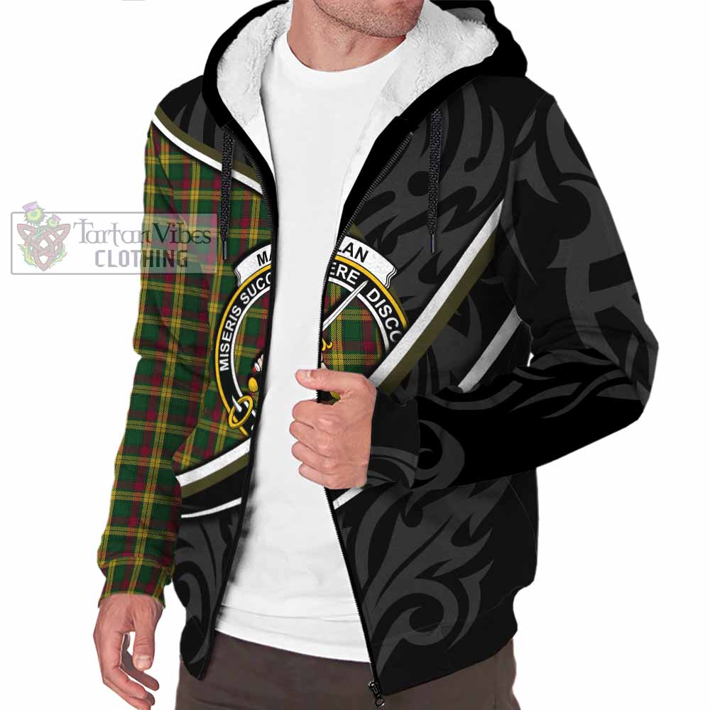 MacMillan (McMillan) Tartan Family Crest Sherpa Hoodie Celtic Scottish Thistle Floral - Tartan Vibes Clothing