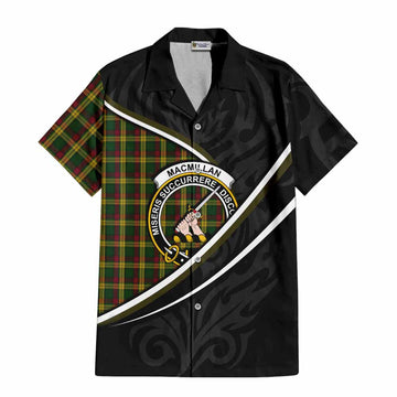 MacMillan (McMillan) Tartan Family Crest Hawaiian Shirt Celtic Scottish Thistle Floral