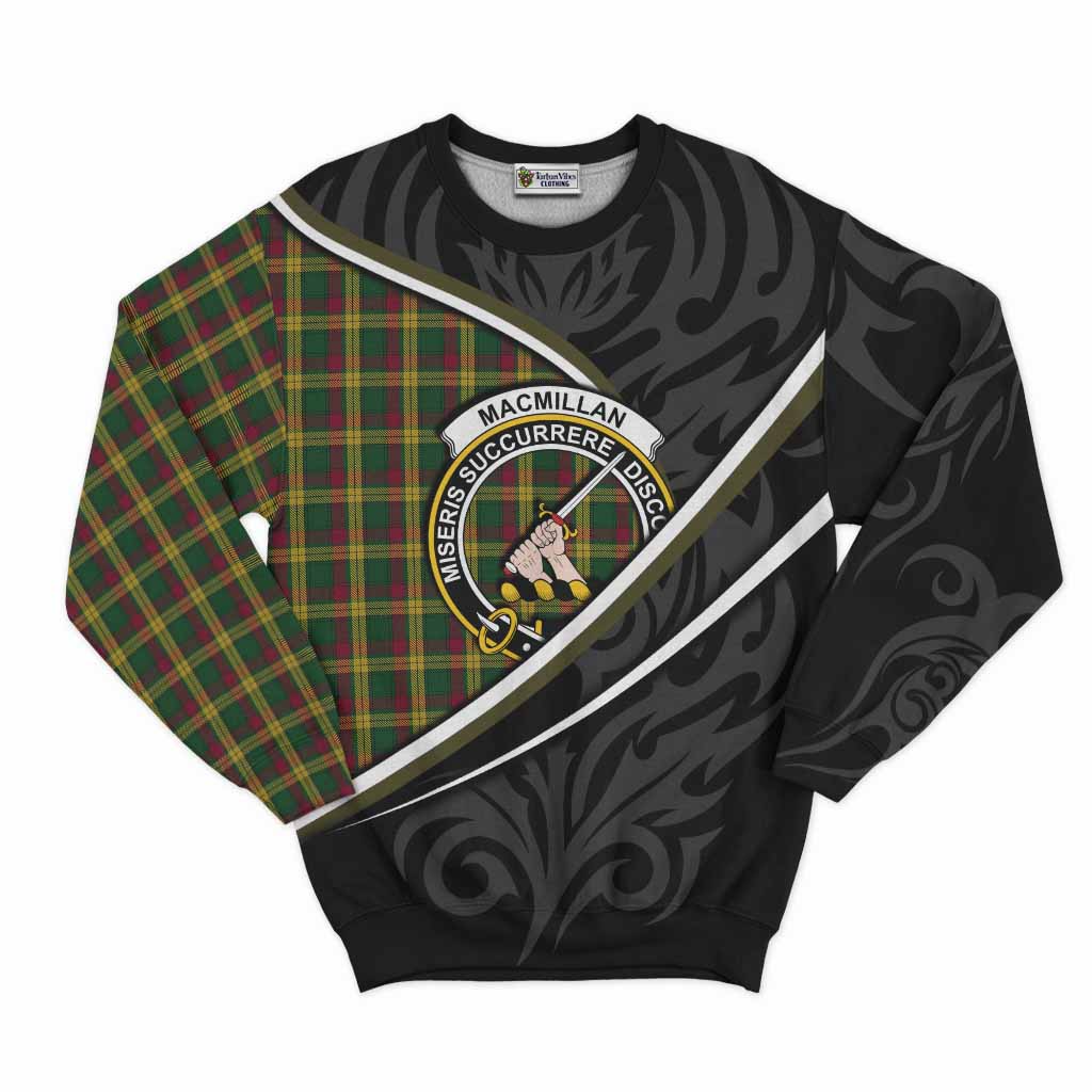 MacMillan (McMillan) Tartan Family Crest Sweatshirt Celtic Scottish Thistle Floral - Tartan Vibes Clothing
