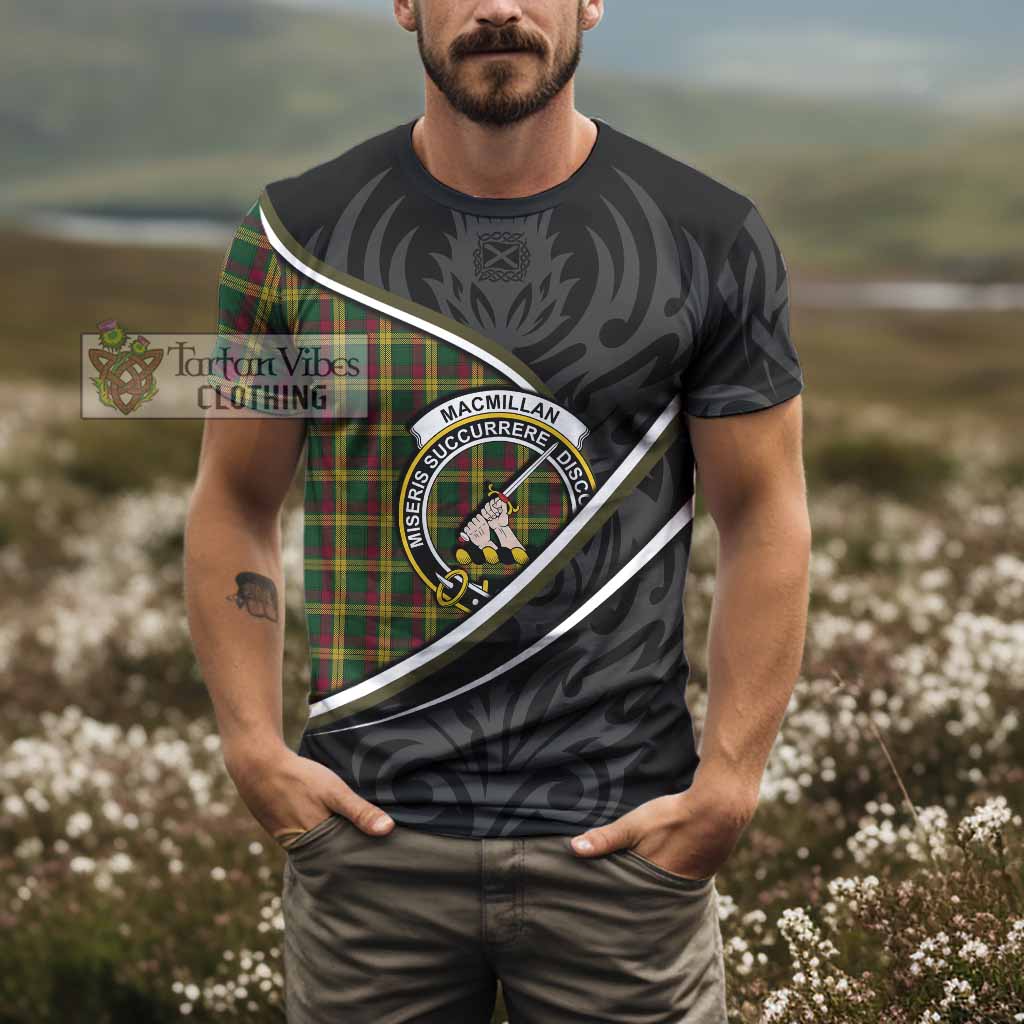 MacMillan (McMillan) Tartan Family Crest T-shirt Celtic Scottish Thistle Floral - Tartan Vibes Clothing