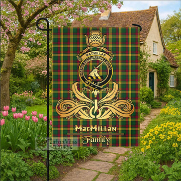 MacMillan (McMillan) Tartan Garden Flag with Highland Thistle Cherish Family Crest Style - Tartan Vibes Clothing
