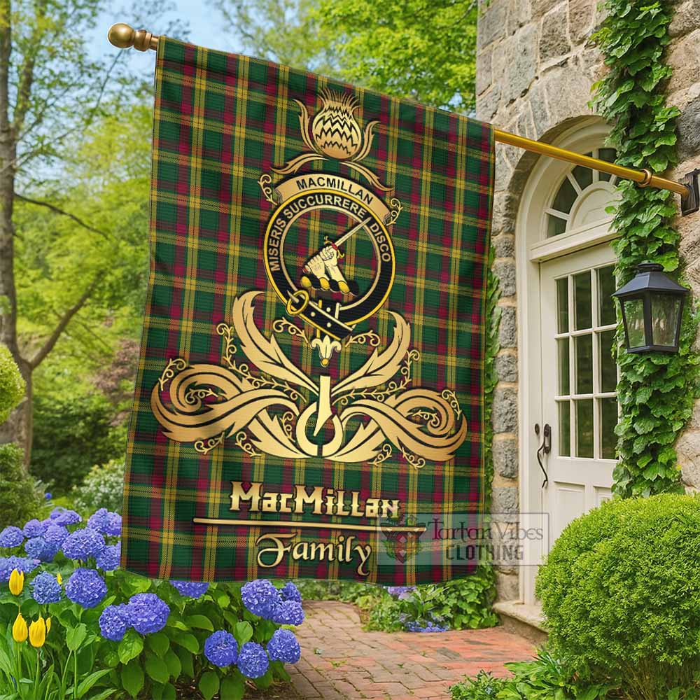 MacMillan (McMillan) Tartan Garden Flag with Highland Thistle Cherish Family Crest Style - Tartan Vibes Clothing