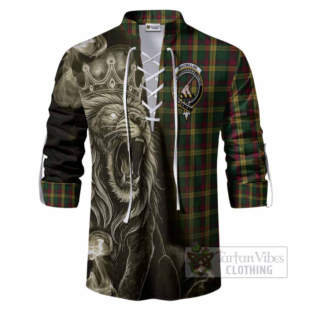 MacMillan (McMillan) Tartan Ghillie Shirt Roaring Lion Heritage