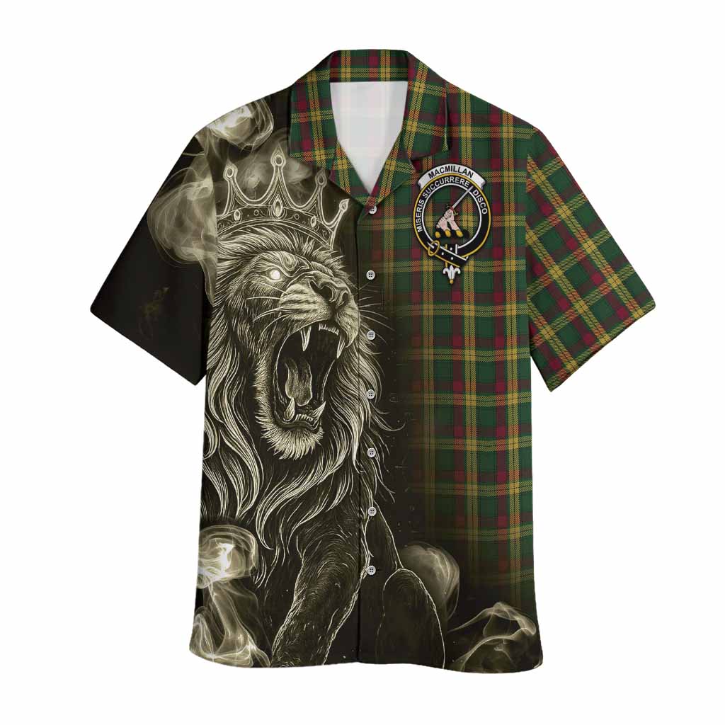 MacMillan (McMillan) Tartan Hawaiian Shirt Roaring Lion Heritage