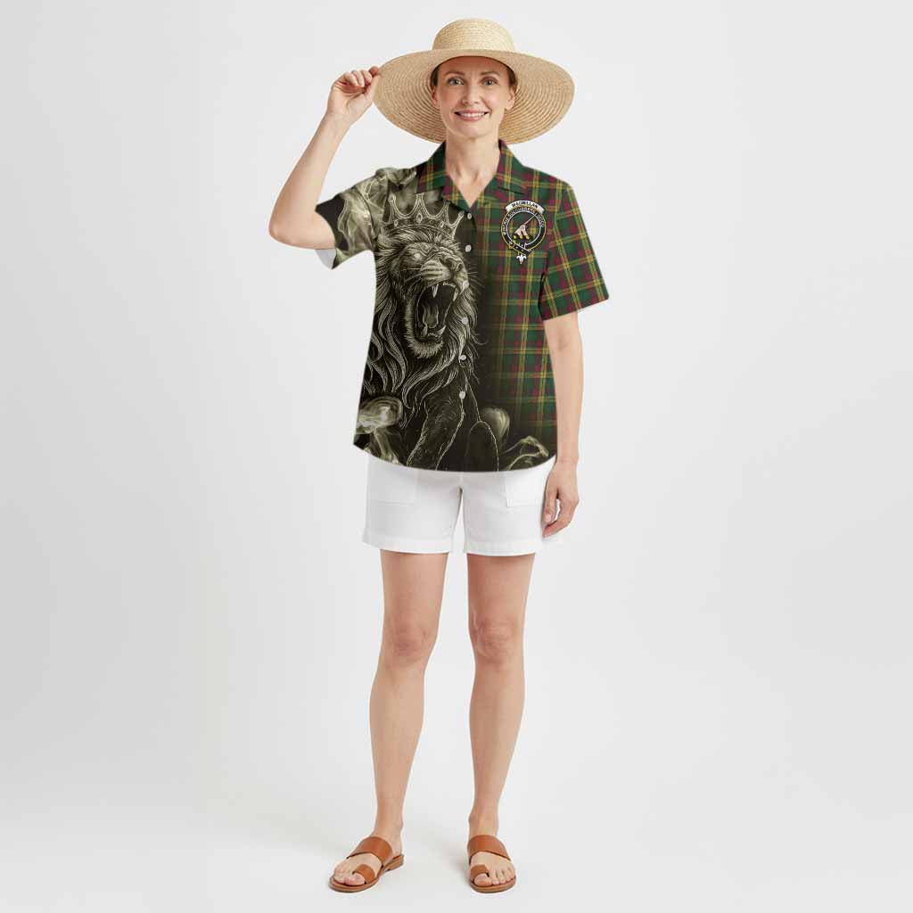 MacMillan (McMillan) Tartan Hawaiian Shirt Roaring Lion Heritage