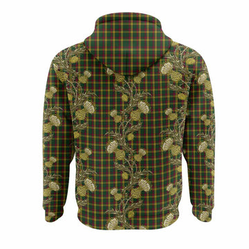 MacMillan (McMillan) Tartan Hoodie Seamless Scottish Thistle Flowers