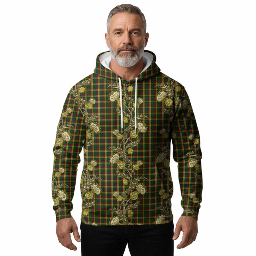 MacMillan (McMillan) Tartan Hoodie Seamless Scottish Thistle Flowers