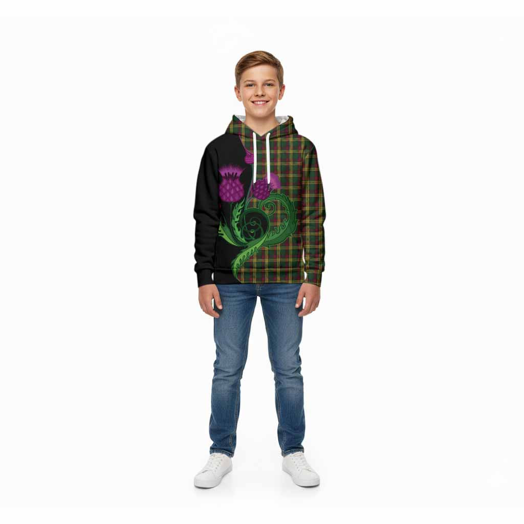 MacMillan (McMillan) Tartan Kid Hoodie Traditional Scottish Thistle