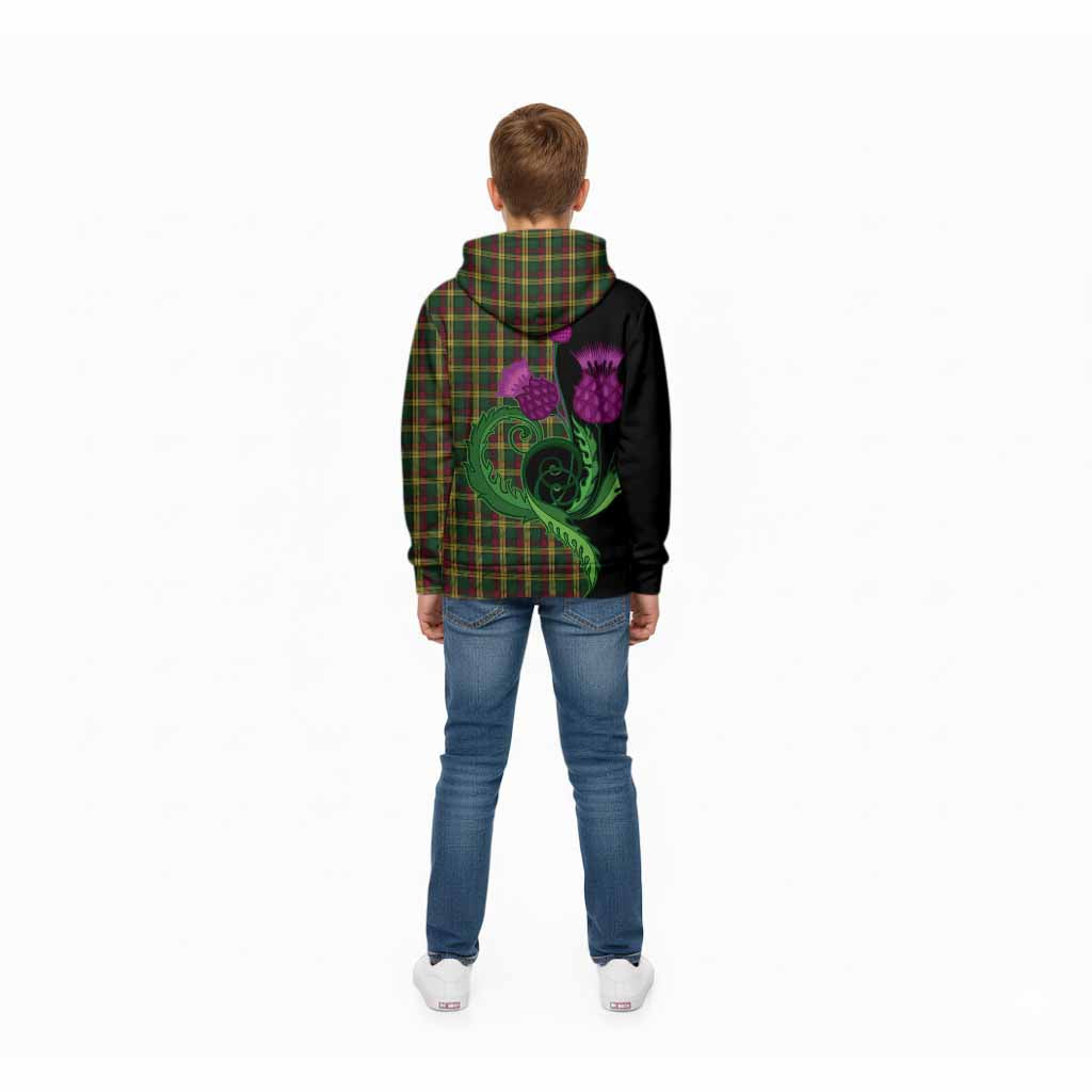 MacMillan (McMillan) Tartan Kid Hoodie Traditional Scottish Thistle