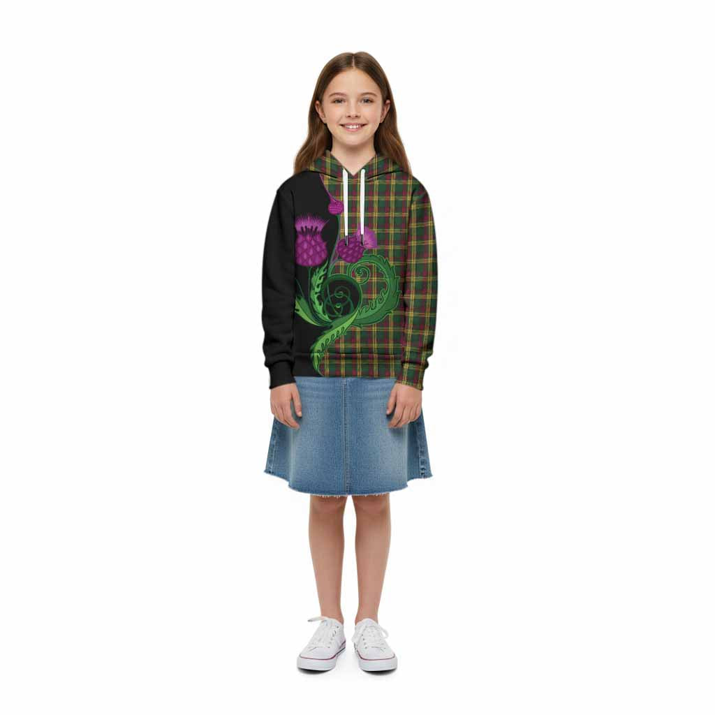 MacMillan (McMillan) Tartan Kid Hoodie Traditional Scottish Thistle