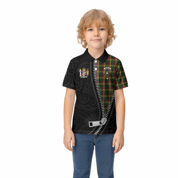 MacMillan (McMillan) Tartan Kid Polo Shirt New Zealand Pattern Unique Zipper Stylized