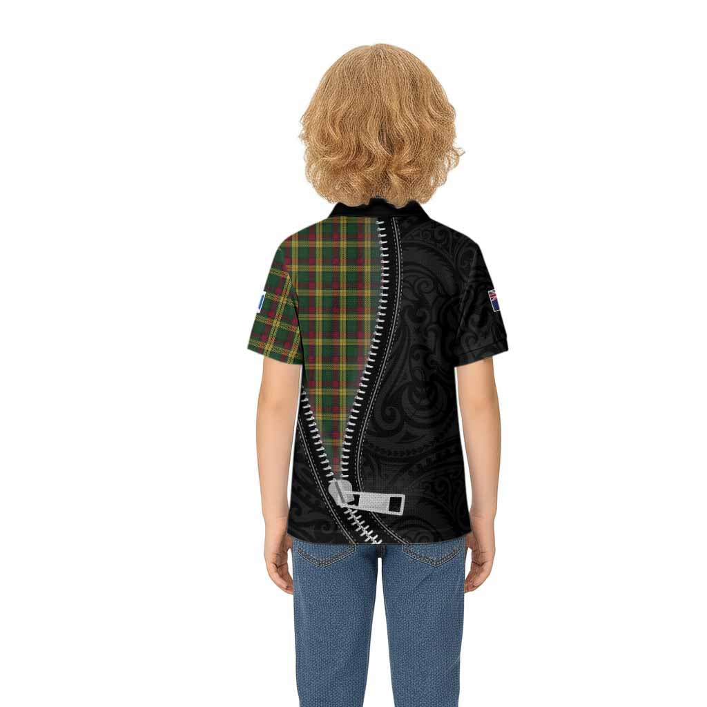 MacMillan (McMillan) Tartan Kid Polo Shirt New Zealand Pattern Unique Zipper Stylized