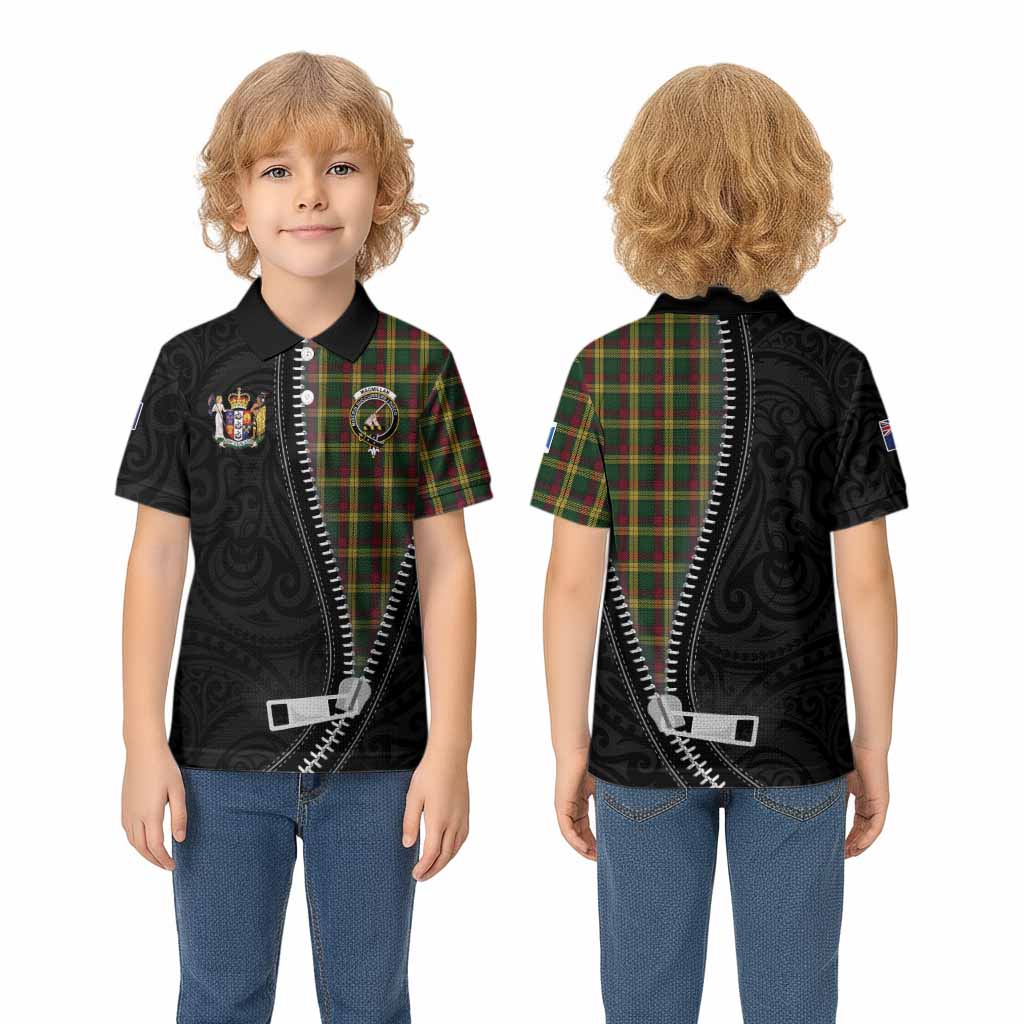 MacMillan (McMillan) Tartan Kid Polo Shirt New Zealand Pattern Unique Zipper Stylized