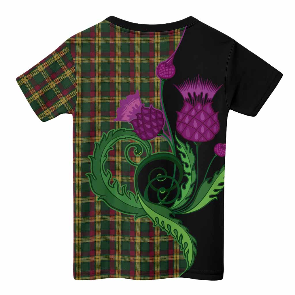 MacMillan (McMillan) Tartan Kid T-shirt Traditional Scottish Thistle