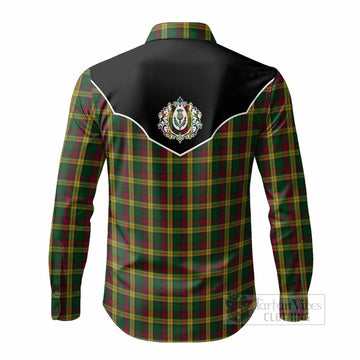 MacMillan (McMillan) Tartan Long Sleeve Button Shirts Horseshoe Ornament - Tartan Vibes Clothing
