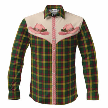 MacMillan (McMillan) Tartan Long Sleeve Button Shirts Wee Coo Cowgirl Cute Style Men's Shirt S - Tartan Vibes Clothing