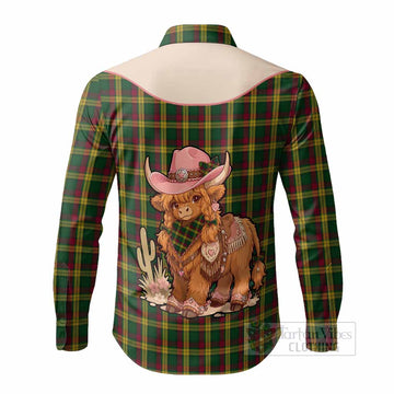 MacMillan (McMillan) Tartan Long Sleeve Button Shirts Wee Coo Cowgirl Cute Style - Tartan Vibes Clothing