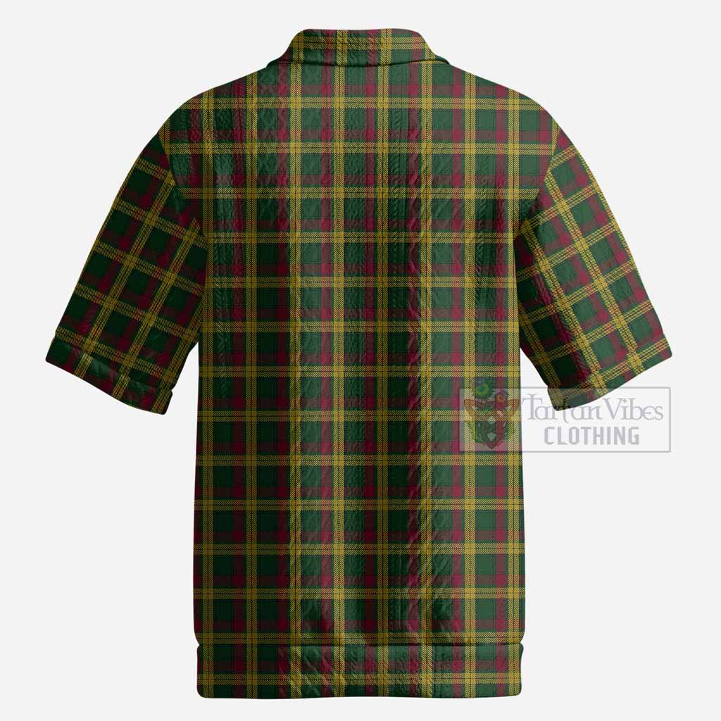 MacMillan (McMillan) Tartan Men’s Polo Sweater Top with Family Crest