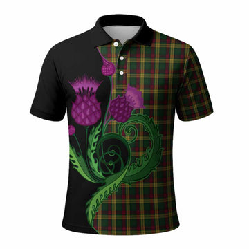 MacMillan (McMillan) Tartan Polo Shirt Traditional Scottish Thistle