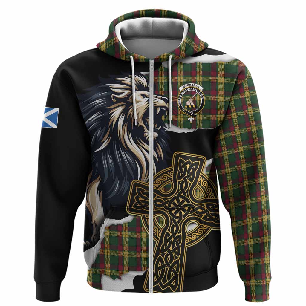 MacMillan (McMillan) Tartan Scottish Hoodie Lion Celtic Heritage