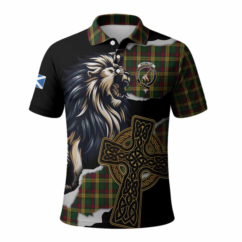 MacMillan (McMillan) Tartan Scottish Polo Shirt Lion Celtic Heritage