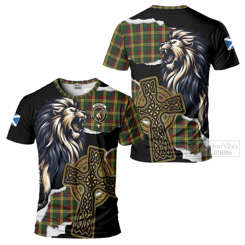 MacMillan (McMillan) Tartan Scottish T-Shirt Lion Celtic Heritage