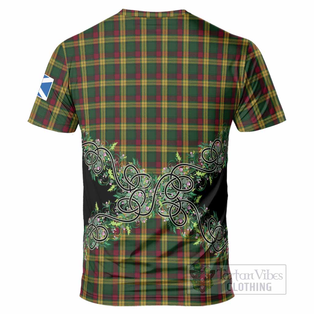 MacMillan (McMillan) Tartan T-Shirt Thistle Scottish Spirit