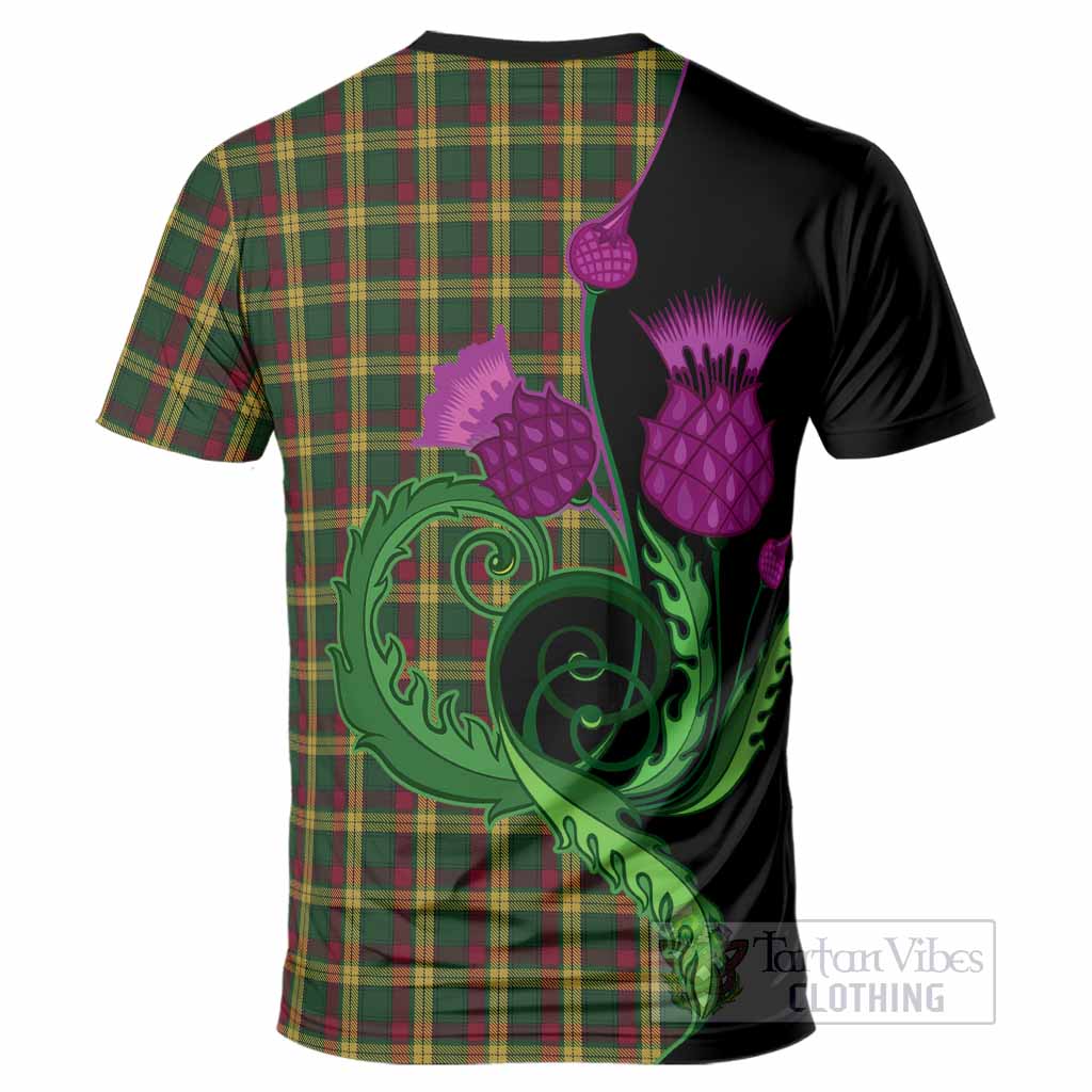 MacMillan (McMillan) Tartan T-Shirt Traditional Scottish Thistle
