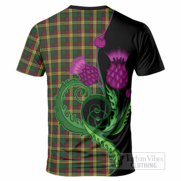 MacMillan (McMillan) Tartan T-Shirt Traditional Scottish Thistle