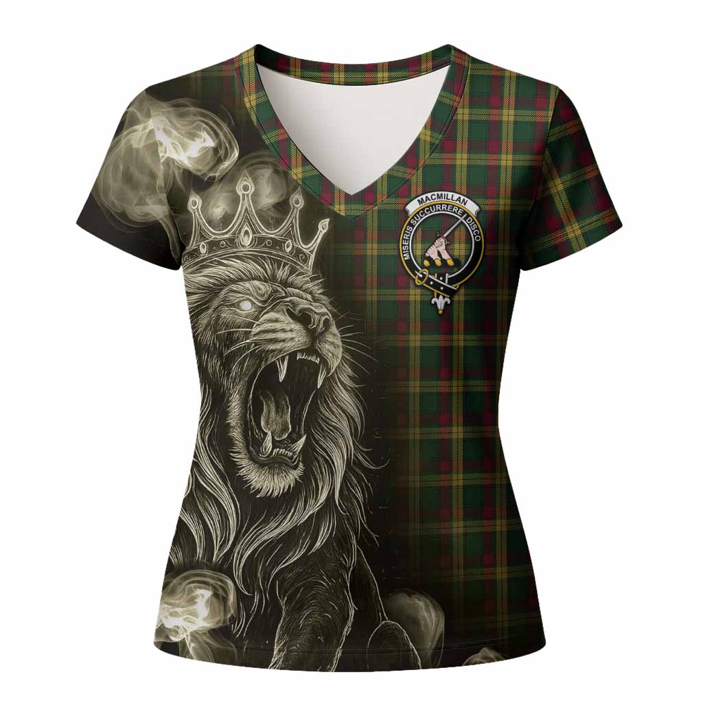 MacMillan (McMillan) Tartan Women T shirt Roaring Lion Heritage