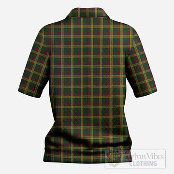 MacMillan (McMillan) Tartan Women’s Polo Sweater Top with Family Crest