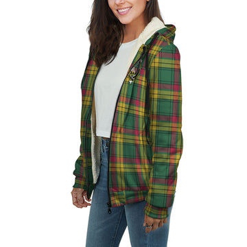 MacMillan Old Ancient Tartan Sherpa Hoodie with Family Crest