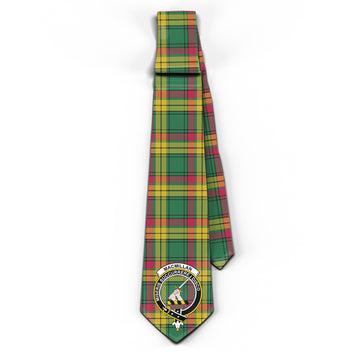 MacMillan Old Ancient Tartan Classic Necktie with Family Crest