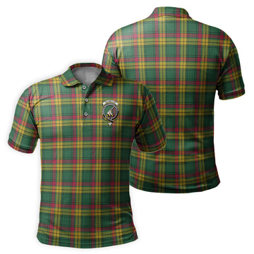 MacMillan Old Ancient Tartan Men's Polo Shirt with Family Crest