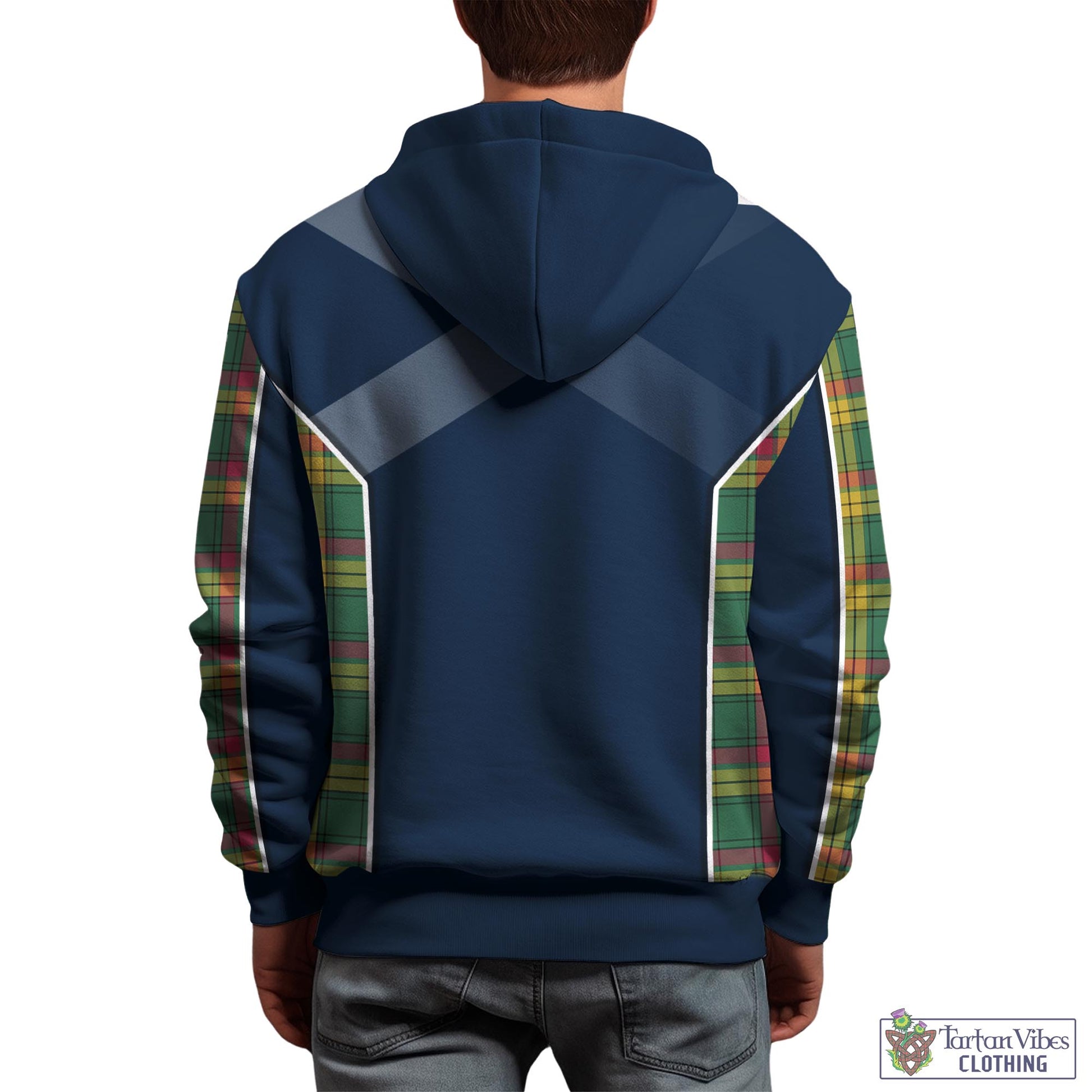 Tartan Vibes Clothing MacMillan Old Ancient Tartan Hoodie with Family Crest and Lion Rampant Vibes Sport Style