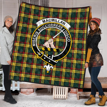 MacMillan Old Modern Tartan Quilt with Family Crest
