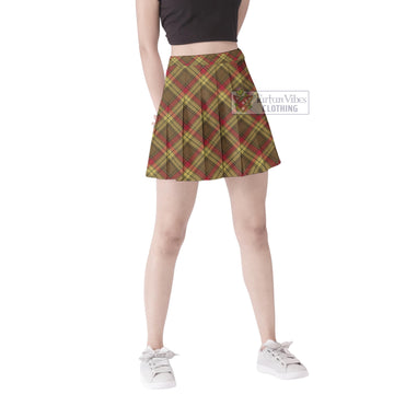 MacMillan Old Weathered Tartan Women's Plated Mini Skirt
