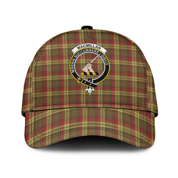 MacMillan Old Weathered Tartan Classic Cap with Family Crest