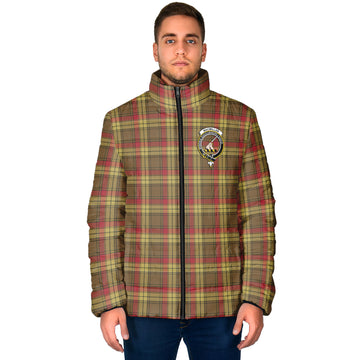 MacMillan Old Weathered Tartan Padded Jacket with Family Crest