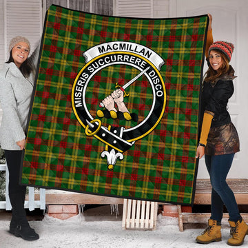 MacMillan Society of Glasgow Tartan Quilt with Family Crest
