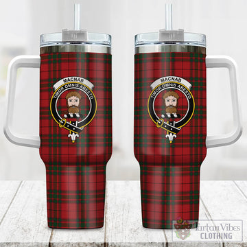 MacNab (McNab) Tartan Tumbler with Handle with Family Crest