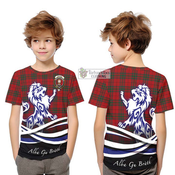 MacNab (McNab) Tartan Kid T-Shirt with Alba Gu Brath Regal Lion Emblem Youth XL Size14 - Tartanvibesclothing Shop